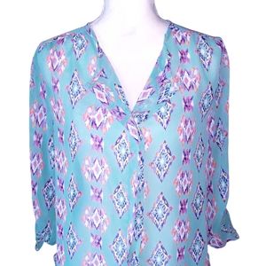 Francesca's Collection Multi Color Blouse